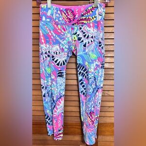 Lilly Pulitzer Luxletic Leggings in Blue and Pink